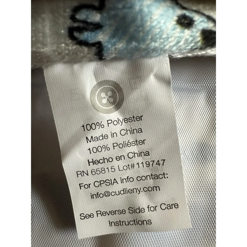 Buttons and Stitches 30 x‎ 40 Dinosaur's Baby Blanket. Reversable Stripes NWT